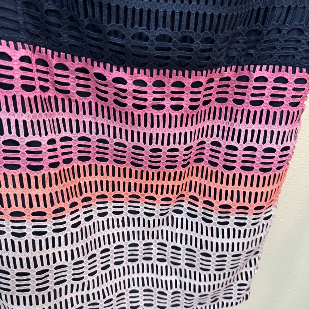 Ted Baker Cahill Marina Mosaic Lace Tunic Sleeveless Mini Shift Dress Size 5 - Picture 6 of 12